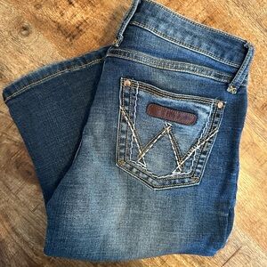 Wrangler Dark Blue Boot Cut Jeans